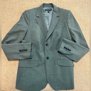 Brooks Brothers Gray Two-Button Blazer